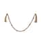Hello Honey® 40" Paulownia Wood Beads, Jingle Bells & Jute Tassels Garland